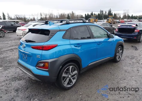 2020 Hyundai Kona Ultimate z USA, uszkodzony, nr VIN KM8K5CA50LU504384